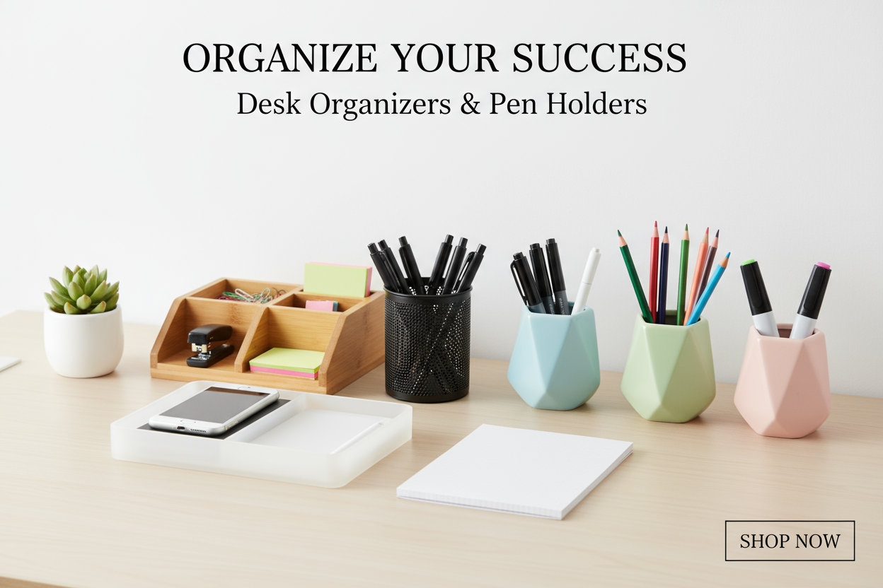 Desk Organizers & Pen Holders