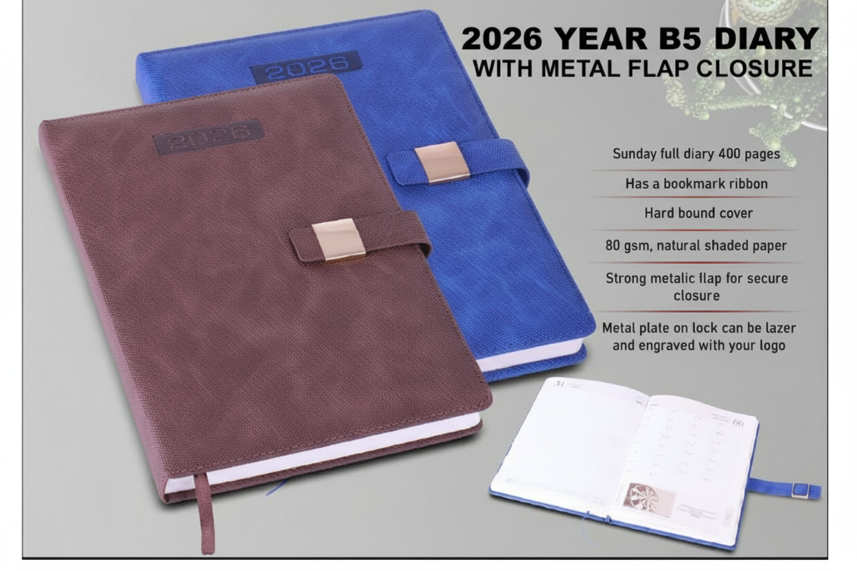 2026 Year B5 Diary - Clean Product Image