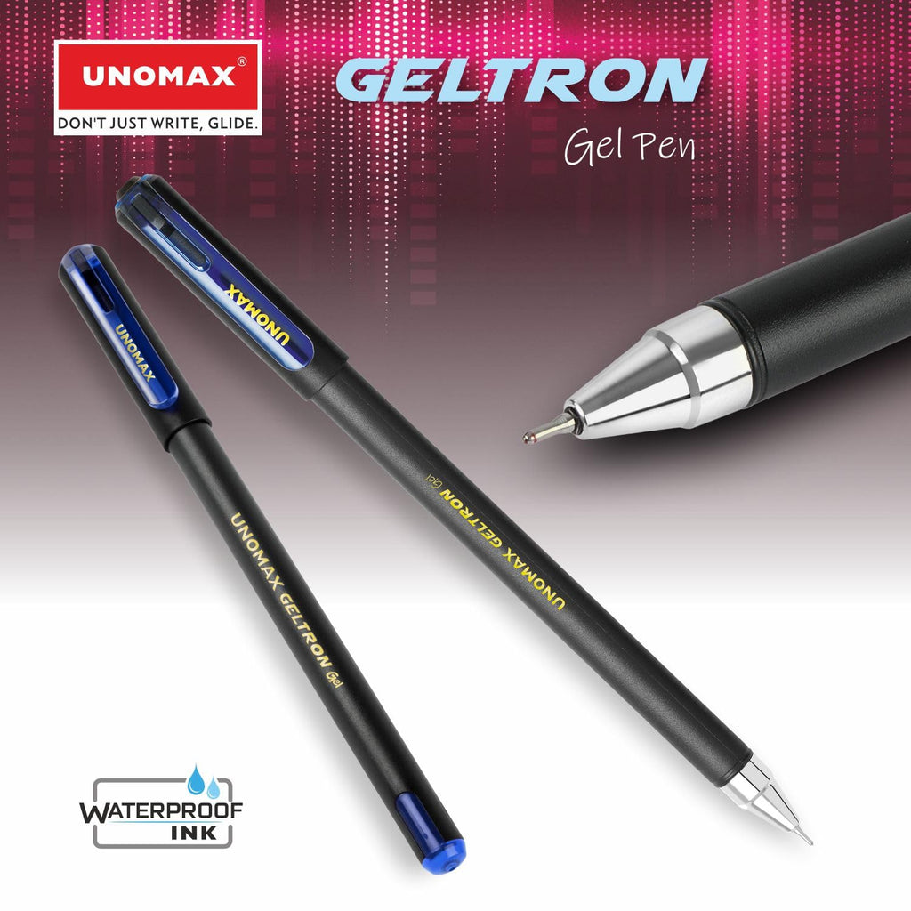 UNOMAX Geltron Gel Pen  ( Pack of 10, MRP 10)