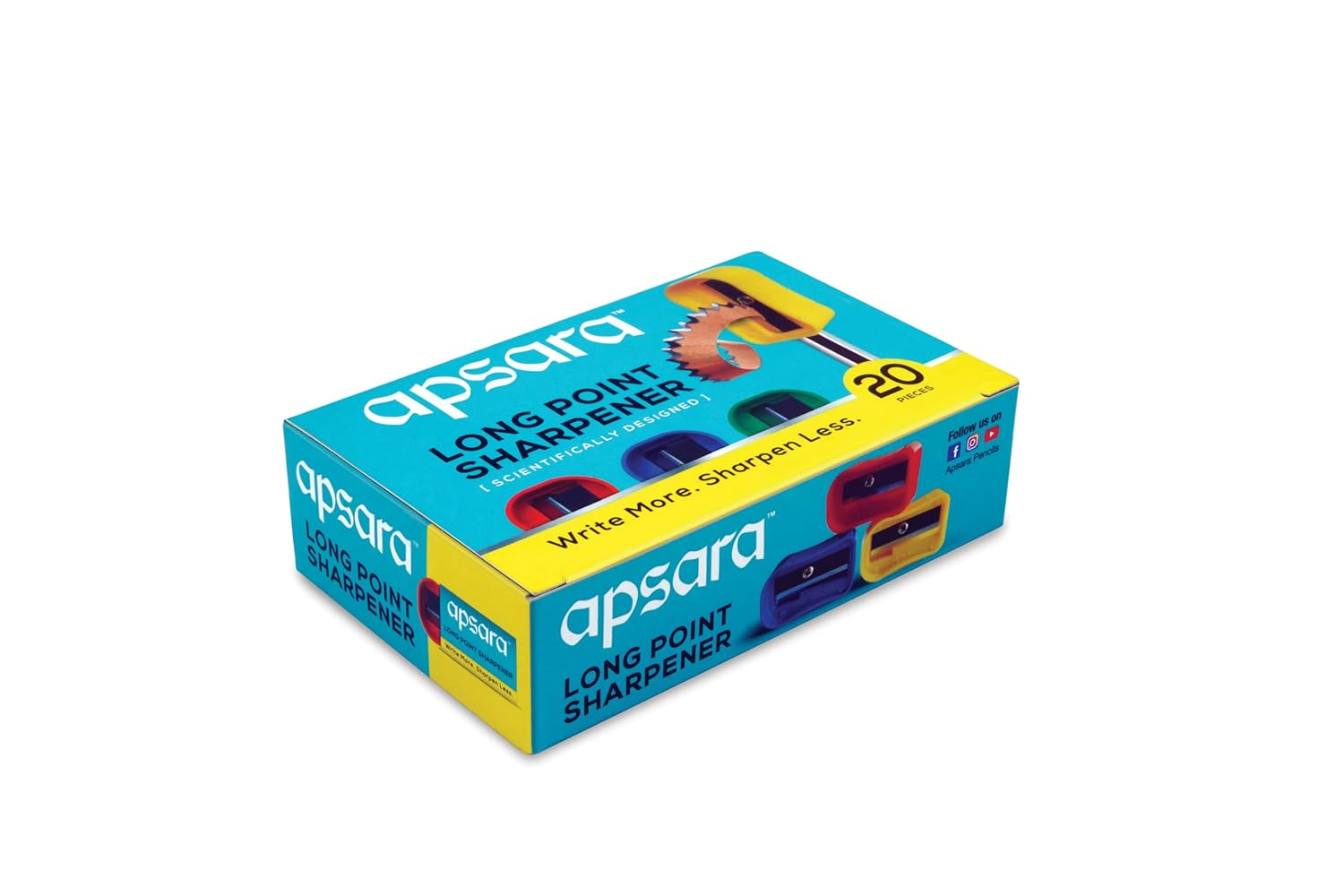 Apsara Long Point Sharpeners (Pack of 20)