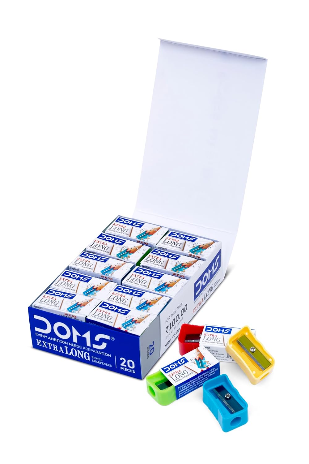 Doms Non-Toxic Sharpener Box (Pack of 20)