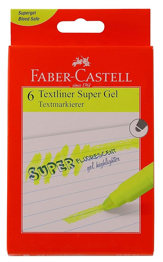 Faber-Castell Gel Textliner ( Pack of 6 )