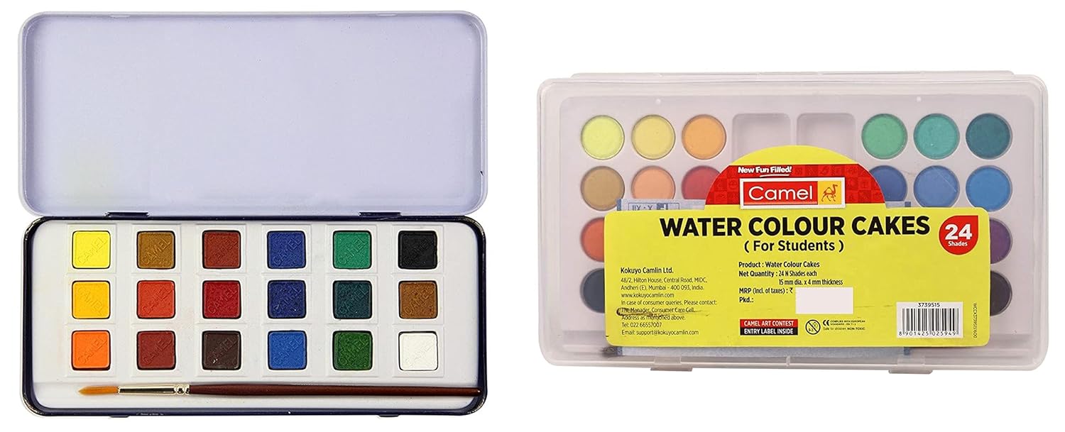 Camel Camlin Kokuyo Water Colour Cakes & Camlin Kokuyo