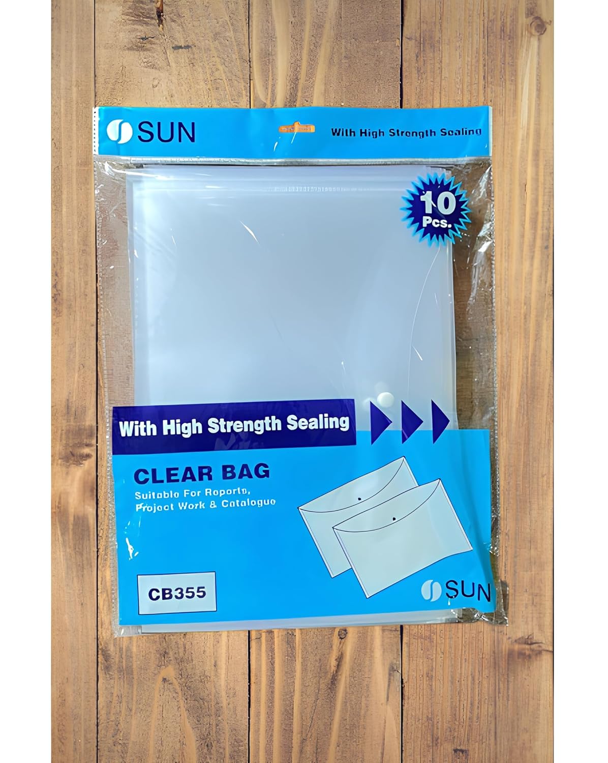 Sun Clear File Organizer Folder (CB-355) (10 pcs in a Pack)