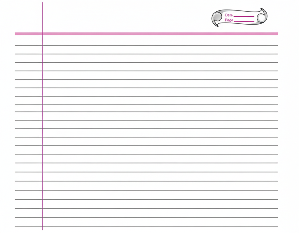 High Resolution Ruled Paper