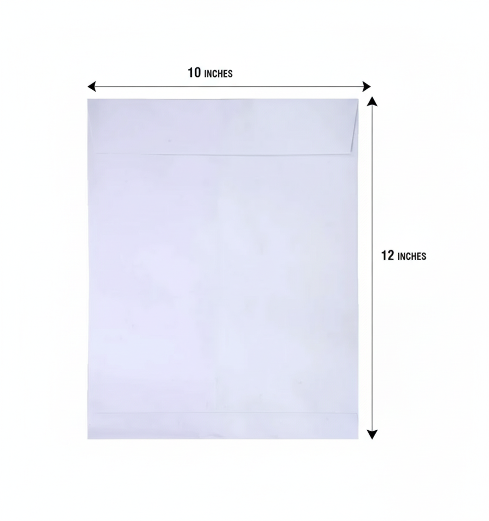 White Envelope 12x10